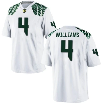 Men's Oregon Ducks Bennett Williams Football Jersey - Game White