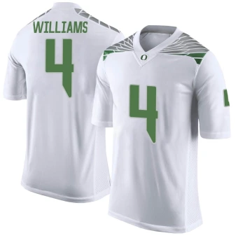 Men's Oregon Ducks Bennett Williams Football Jersey - Limited White