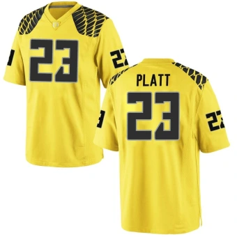 Men's Oregon Ducks Brayden Platt Football Jersey - Game Gold