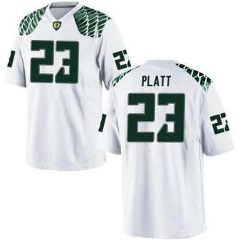 Men's Oregon Ducks Brayden Platt Football Jersey - Game White