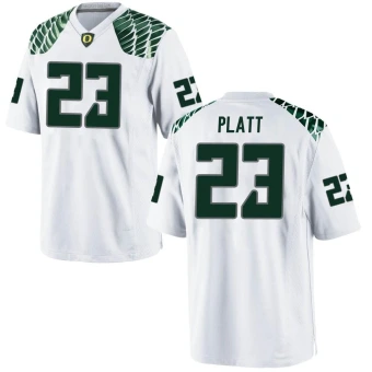 Men's Oregon Ducks Brayden Platt Football Jersey - Replica White