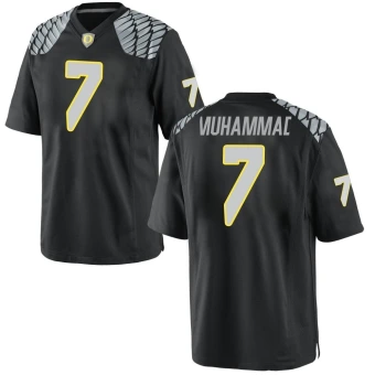 Men's Oregon Ducks Jabbar Muhammad Football Jersey - Game Black