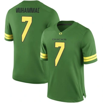 Men's Oregon Ducks Jabbar Muhammad Football Jersey - Game Green