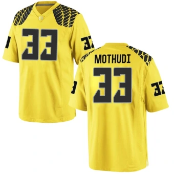 Men's Oregon Ducks Kamar Mothudi Football Jersey - Game Gold