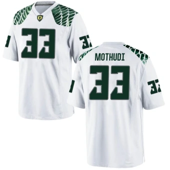 Men's Oregon Ducks Kamar Mothudi Football Jersey - Game White