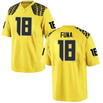 Men's Oregon Ducks Mase Funa Football Jersey - Game Gold