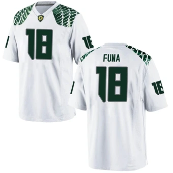 Men's Oregon Ducks Mase Funa Football Jersey - Game White