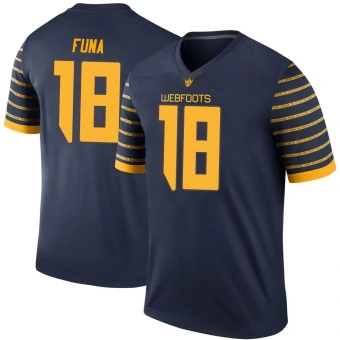 Men's Oregon Ducks Mase Funa Football Jersey - Legend Navy