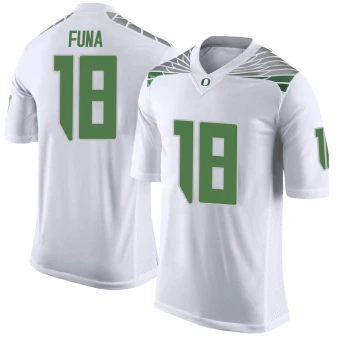 Men's Oregon Ducks Mase Funa Football Jersey - Limited White