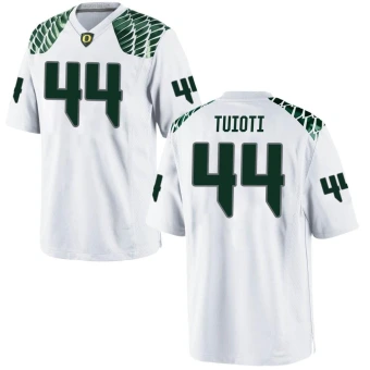 Men's Oregon Ducks Teitum Tuioti Football Jersey - Game White