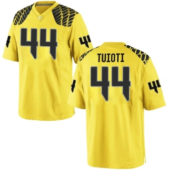 Men's Oregon Ducks Teitum Tuioti Football Jersey - Replica Gold