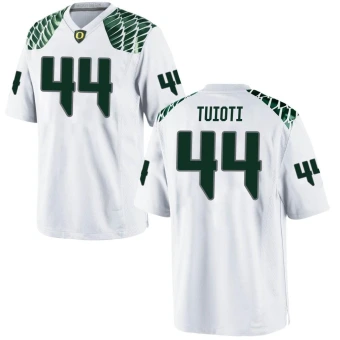 Men's Oregon Ducks Teitum Tuioti Football Jersey - Replica White