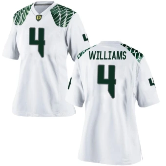 Women's Oregon Ducks Bennett Williams Football Jersey - Game White