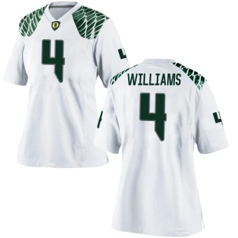 Women's Oregon Ducks Bennett Williams Football Jersey - Replica White