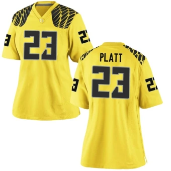 Women's Oregon Ducks Brayden Platt Football Jersey - Game Gold