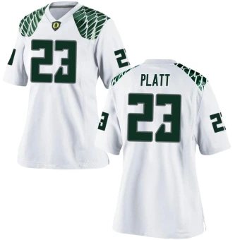 Women's Oregon Ducks Brayden Platt Football Jersey - Game White