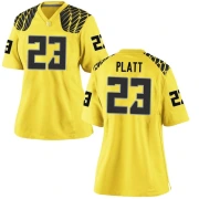 Women's Oregon Ducks Brayden Platt Football Jersey - Replica Gold