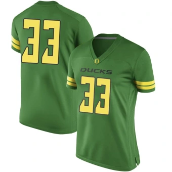 Women's Oregon Ducks Kamar Mothudi Football Jersey - Game Green