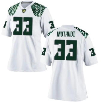 Women's Oregon Ducks Kamar Mothudi Football Jersey - Game White