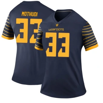 Women's Oregon Ducks Kamar Mothudi Football Jersey - Legend Navy