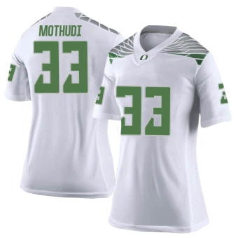 Women's Oregon Ducks Kamar Mothudi Football Jersey - Limited White