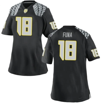 Women's Oregon Ducks Mase Funa Football Jersey - Game Black