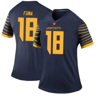 Women's Oregon Ducks Mase Funa Football Jersey - Legend Navy