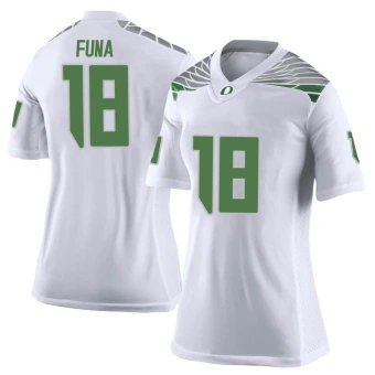 Women's Oregon Ducks Mase Funa Football Jersey - Limited White