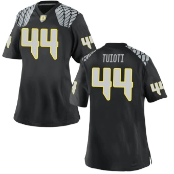 Women's Oregon Ducks Teitum Tuioti Football Jersey - Game Black