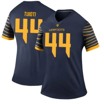 Women's Oregon Ducks Teitum Tuioti Football Jersey - Legend Navy