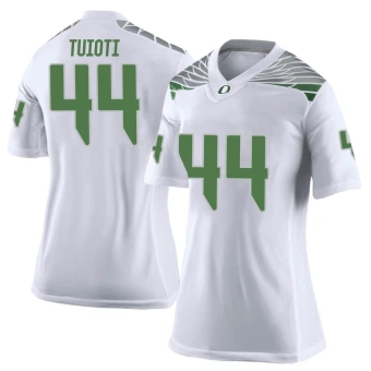 Women's Oregon Ducks Teitum Tuioti Football Jersey - Limited White