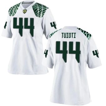 Women's Oregon Ducks Teitum Tuioti Football Jersey - Replica White